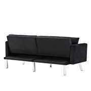 Futon sofa sleeper black velvet by La Spezia additional picture 8