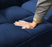 Futon sofa sleeper blue velvet by La Spezia additional picture 12