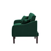 Futon sofa sleeper green velvet with 2 pillows by La Spezia additional picture 11
