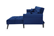 Convertible sofa bed sleeper navy blue velvet by La Spezia additional picture 10