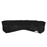 Mannual motion sofa black fabric by La Spezia additional picture 2