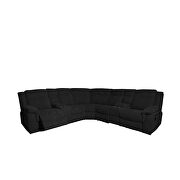Mannual motion sofa black fabric by La Spezia additional picture 8