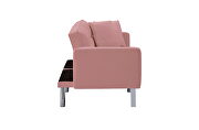 Futon sofa sleeper pink velvet by La Spezia additional picture 4