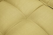 Futon sleeper sofa with 2 pillows yellow fabric by La Spezia additional picture 6