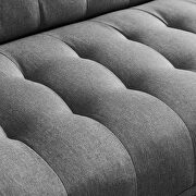 Reversible sectional sofa sleeper gray fabric by La Spezia additional picture 9