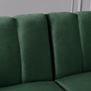 Futon sofa sleeper green velvet metal legs by La Spezia additional picture 8