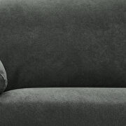 Convertible sectional sofa dark gray fabric by La Spezia additional picture 5