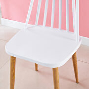 Modern white dining chair (set of 2 ) additional photo 2 of 9