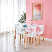 Modern white dining chair (set of 2 ) additional photo 4 of 9