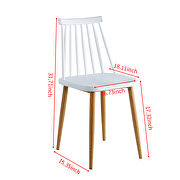 Modern white dining chair (set of 2 ) additional photo 5 of 9