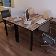 Modern minimalistic style rustic brown computer desk by La Spezia additional picture 11