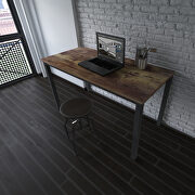 Modern minimalistic style rustic brown computer desk by La Spezia additional picture 10