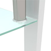 Clear glass top and white base coffee table by La Spezia additional picture 6