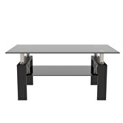 Black glass top and base coffee table by La Spezia additional picture 11