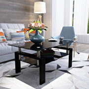 Black glass top and base coffee table by La Spezia additional picture 4