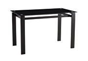 Black finish 5-piece dining table set: dining table and chair by La Spezia additional picture 6