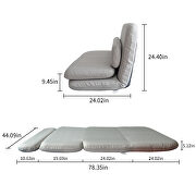 Floor chair adjustable foldable sofa bed rest room floor mattress recliner sofa and pillow additional photo 4 of 18