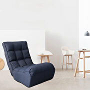 Navy single sofa, reclining japanese adjustable chair by La Spezia additional picture 3