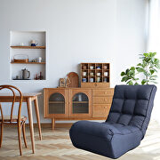 Navy single sofa, reclining japanese adjustable chair by La Spezia additional picture 4