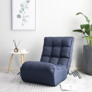 Navy single sofa, reclining japanese adjustable chair by La Spezia additional picture 10