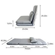 Sofa bed folding lazy sofa floor chair sofa recliner bed with pillow additional photo 2 of 9