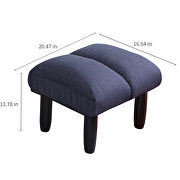 Floor navy chair single sofa reclining chair by La Spezia additional picture 11