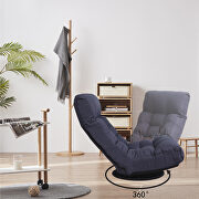 Floor navy chair single sofa reclining chair by La Spezia additional picture 12