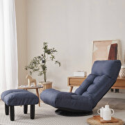 Floor navy chair single sofa reclining chair by La Spezia additional picture 13