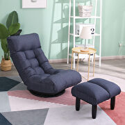 Floor navy chair single sofa reclining chair by La Spezia additional picture 4