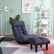 Floor navy chair single sofa reclining chair by La Spezia additional picture 7