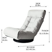 Single sofa reclining gray chair by La Spezia additional picture 12