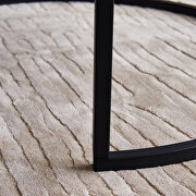 Black metal frame with marble color top modern nesting coffee table by La Spezia additional picture 8