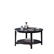 Tempered glass top black coffee table by La Spezia additional picture 2