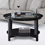 Tempered glass top black coffee table by La Spezia additional picture 11