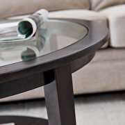 Tempered glass top black coffee table by La Spezia additional picture 3