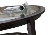 Tempered glass top black coffee table by La Spezia additional picture 4