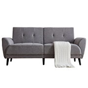 Modern gray polyester fabric sofa additional photo 4 of 7