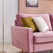 Modern pink velvet fabric sofa by La Spezia additional picture 8