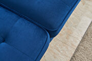 Modern blue velvet fabric sofa by La Spezia additional picture 13
