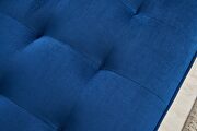 Modern blue velvet fabric sofa by La Spezia additional picture 16