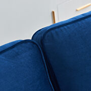 Modern blue velvet fabric sofa by La Spezia additional picture 6