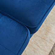 Modern blue velvet fabric sofa by La Spezia additional picture 10
