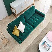 Modern emerald velvet fabric sofa by La Spezia additional picture 13