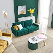 Modern emerald velvet fabric sofa by La Spezia additional picture 14