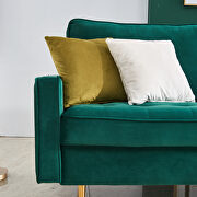 Modern emerald velvet fabric sofa by La Spezia additional picture 8
