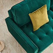 Modern emerald velvet fabric sofa by La Spezia additional picture 9