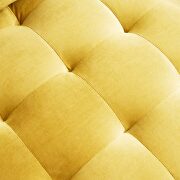 Modern yellow velvet fabric sofa by La Spezia additional picture 6