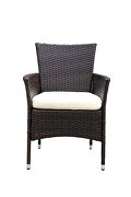 2pcs patio rattan armchair seat with removable cushions by La Spezia additional picture 4