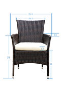 2pcs patio rattan armchair seat with removable cushions by La Spezia additional picture 8