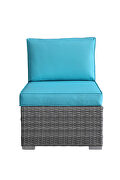 6 pcs outdoor patio pe rattan wicker sofa sectional furniture additional photo 4 of 16